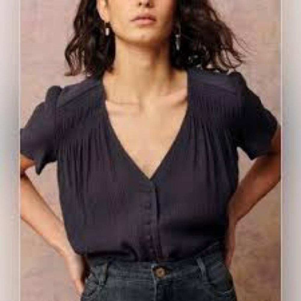Sessùn Siama Moonless Textured Satin Blouse